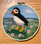 The Crafty Kit Company Puffin in a Hoop Needle Felting Craft Kit Review