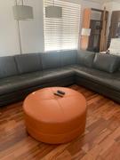 daniafurniture Ellis Leather Round Ottoman Review