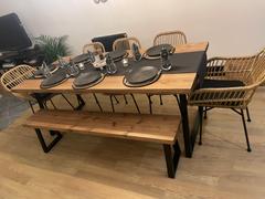 Masterplank Limited Rustic Dining Table Set - Thin Trapezium Legs Review