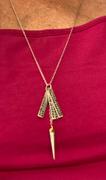 Chocolate and Steel Do not go where the path may lead, go instead where there is no path and leave a trail” -Ralph Waldo Emerson Quote Necklace Review