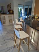 Just Bar Stools Byron Solid Oak Bar Stool in White Acrylic Review