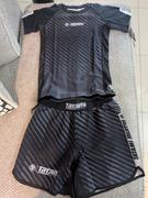 Tatami Fightwear Ltd. Abstract High Cut Shorts - Grey & Red Review