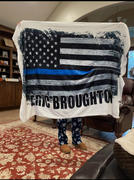 Relentless Defender Texas Thin Blue Line  (Throw Blanket) Review