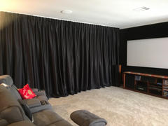Quickfit Blinds and Curtains Made-to-Measure Home Theatre Curtains - Blockout Bond Black Review