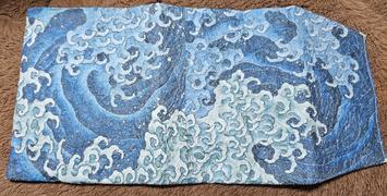 Shop of Hokusai ｜ 北斎館ネットショップ 【北斎館限定】和紙製 ハンドメイドブックカバー（怒涛図 男浪図） Review