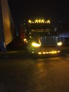 MiamiStar.com 19”-20” Middle fits Peterbilt 387 & 587 visor with 10 hidden lights Hole Stainless Steel 304 Review