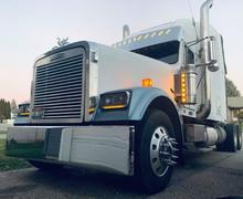 MiamiStar.com 20” To 18” Visor V-Style Fits Freightliner Classic And Fld Condo 10 Hidden Lights Hole Stainless Steel Review