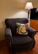 Quarter Moon Bazaar Frida Kahlo Flower & Parrot | Embroidered Pillow Cover Review