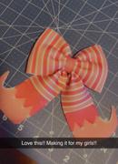 Pip Supply Candy Canes and Stripes Layered Neoprene Hair Bows - DIY Review