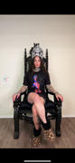 THRONE KINGDOM King David Lion Throne Chair - Red Velvet / Gold Review