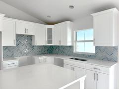 Backsplash.com Blue Textured Glass Herringbone Mosaic Tile - BA5507 LOT-A Review