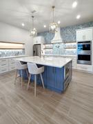 Backsplash.com Blue Textured Glass Herringbone Mosaic Tile - BA5507 LOT-A Review