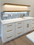 Backsplash.com Blue Textured Glass Herringbone Mosaic Tile - BA5507 LOT-A Review
