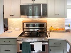 Backsplash.com Sea Green Glass and Marble Mixed Linear Tile - BA1205 Review