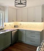 Backsplash.com Sea Green Glass and Marble Mixed Linear Tile - BA1205 Review