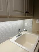 Backsplash.com White Shell And Crackle Glass Mosaic Backsplash Tile - BA6705 Review