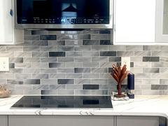 Backsplash.com Blue Gray Glass With Sparkle Design Subway Backsplash Tile - BA8010 Review