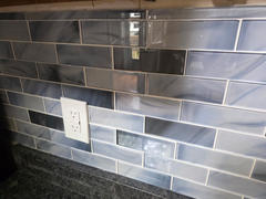 Backsplash.com Blue Glass With Sparkle Design Subway Backsplash Tile - BA8010 Review