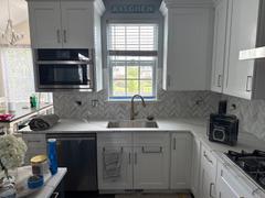 Backsplash.com White Modern Marble Chevron tile with Multiple Textures - BA631613 Review