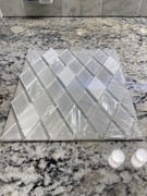 Backsplash.com Elegant Shell Glass Marble Rhomboid Mosaic Tile - BA62046 Review