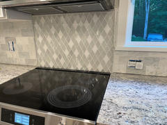 Backsplash.com Elegant Shell Glass Marble Rhomboid Mosaic Tile - BA62046 Review
