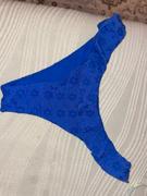 Makayla Frilled Cheeky Bottoms / Sapphire Eyelet