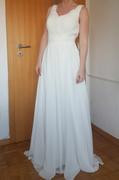 babaroni-uk A-line Chiffon Floor Length V Neck Dresses Taupe Review