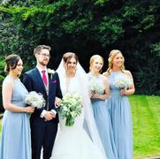 babaroni-uk Chiffon Long Dresses with Lace Straps White Review