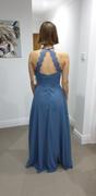 babaroni-uk Chiffon Long Dresses with Lace Straps White Review