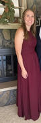 ChicSew A-Line Halter Chiffon Pleats Floor Length Bridesmaid Dresses Review