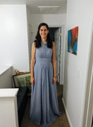 ChicSew A-Line Halter Chiffon Pleats Floor Length Bridesmaid Dresses Review