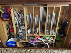 KitchenEdge Bamboo Drawer Organizer for Silverware & Utensils (Expands 16-28in) Review