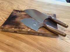 Lamson Products Brad Leone Signature Set - Large and Small Chinese Santoku Knife Cleavers with Walnut or Black G-10 Handles Review
