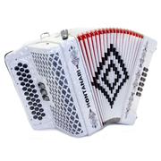 Hermes Music Montanari 3412 Accordion 3 Switch  EAD White Review