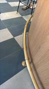 Kegworks Tall Rounded Center Post Bracket - Satin Brushed Brass - 2" OD Review