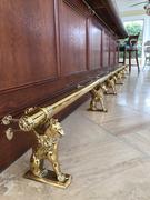 Kegworks Bar Mount Foot Rail Bracket - Satin Brushed Brass - 2" OD Review