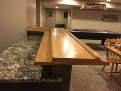 Kegworks Bar Rail Molding - Wood Arm Rest - Red Oak Review