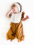 Bailey's Blossoms Sharlyn Ruffle Suspender Pants - Chestnut Review