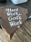 Mentality 'HARD WORK & GOD'S WORK' TEE - COFFEE Review