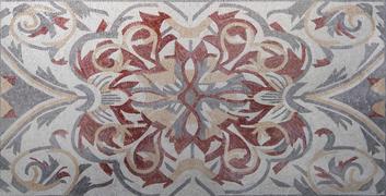 Revisión del mosaico geométrico floral elegantemente diseñado de Mozaico II