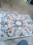 Mosaico Mozaico Arabesque Botânico Piso - Revisão Kali
