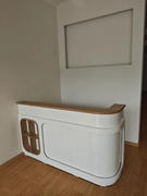 Maoters Customizable Corner Reception Desk With Light Review