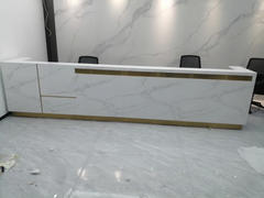 Maoters Imitation Marble Pattern Front Desk - Elegant Service Desk Review