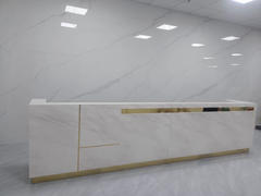 Maoters Imitation Marble Pattern Front Desk - Elegant Service Desk Review