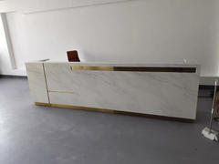 Maoters Imitation Marble Pattern Front Desk - Elegant Service Desk Review