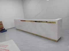Maoters Imitation Marble Pattern Front Desk - Elegant Service Desk Review