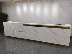 Maoters Imitation Marble Pattern Front Desk - Elegant Service Desk Review