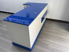 Maoters Modern Minimalist Reception Desk - White  Review