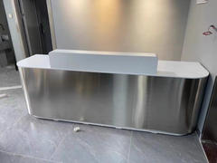 Maoters Modern Stainless Steel Front Desk - Sleek  Review