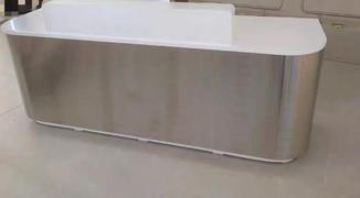 Maoters Modern Stainless Steel Front Desk - Sleek Review